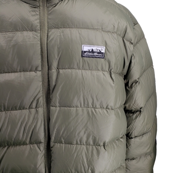 Eddie Bauer Mens Size XXL Microlight IV Down Army Green Packable Jacket NWT - Picture 2 of 9